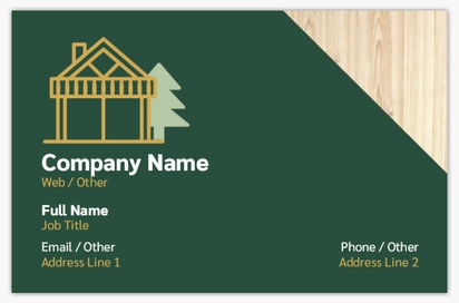 Design Preview for Design Gallery: Carpentry & Woodworking Textured Uncoated Business Cards