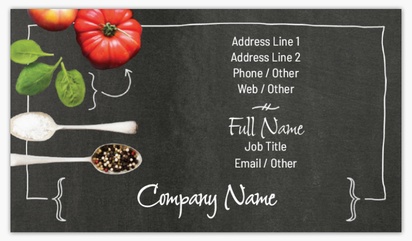 Design Preview for Food Catering Standard Business Cards Templates, Standard (3.5" x 2")