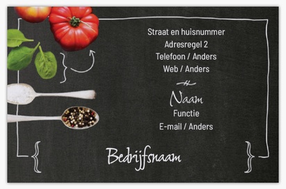Voorvertoning ontwerp voor Ontwerpgalerij: Restaurants Linnen visitekaartjes