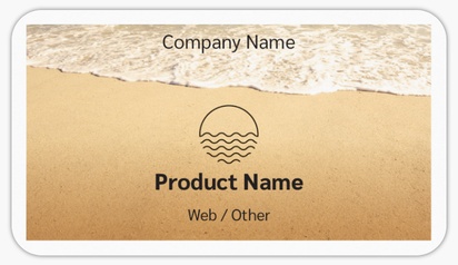 Design Preview for Design Gallery: Travel Agencies Product Labels on Sheets, Rounded Rectangle 8.7 x 4.9 cm