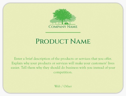 Design Preview for Design Gallery: Agriculture & Farming Product Labels on Sheets, Rounded Rectangle 10 x 7.5 cm