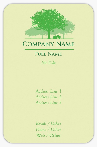 Design Preview for Design Gallery: Groceries Rounded Corner Business Cards, Rounded Standard (85 x 55 mm)