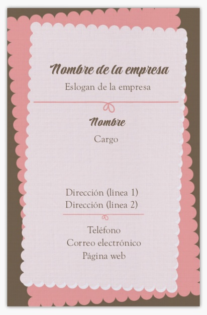 Vista previa del diseño de Galería de diseños de tarjetas con acabado lino para ropa