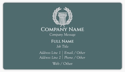 Design Preview for Design Gallery: Financial Consulting Business Card Stickers