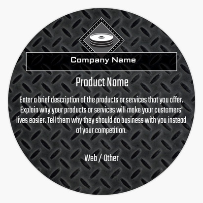 Design Preview for Design Gallery: Personal Training Product & Packaging Labels, Circle 1.5"  7.6 x 7.6 cm 