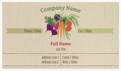 Design Preview for Design Gallery: Organic Food Stores Natural Textured Business Cards