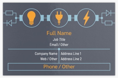 Design Preview for Design Gallery: Electricians Ultra-Thick Business Cards, Standard (85 x 55 mm)