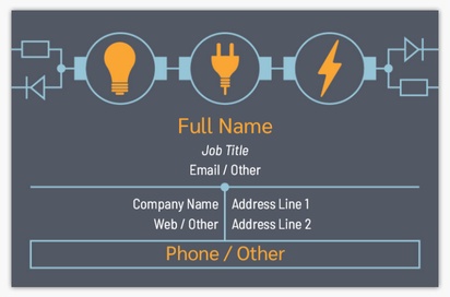 Design Preview for Design Gallery: Electricians Textured Uncoated Business Cards