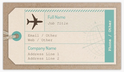 Design Preview for Travel Agencies Glossy Business Cards Templates, Standard (3.5" x 2")