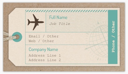 Design Preview for Design Gallery: Travel & Accommodation Matte Visiting Cards, Standard (89 x 51 mm)