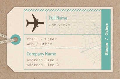 Design Preview for Design Gallery: Travel & Accommodation Natural Uncoated Business Cards