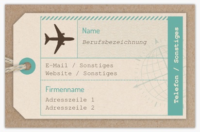 Designvorschau für Designgalerie: Standard-Visitenkarten Reisebüros, Standard (85 x 55 mm)
