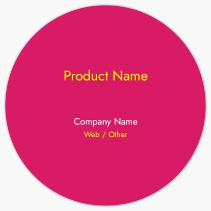 Design Preview for Design Gallery: Marketing & Communications Product Labels, 7.6 x 7.6 cm Circle