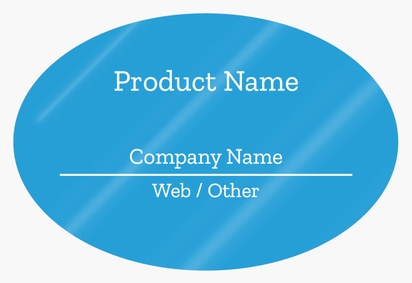 Design Preview for Design Gallery: Business Services Product Labels on Sheets, Oval 7.6 x 5.1 cm