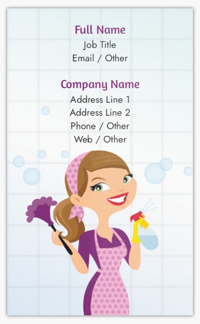 Design Preview for Design Gallery: Cleaning Services Classic Visiting Cards