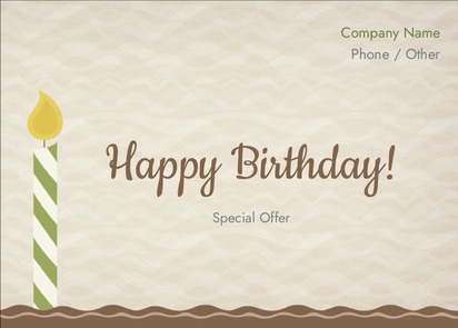 Design Preview for Design Gallery: Birthday Flyers & Leaflets,  No Fold/Flyer A6 (105 x 148 mm)