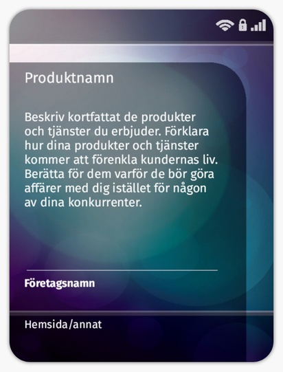 Förhandsgranskning av design för Designgalleri: Mobil & telekommunikation Produktetiketter på ark, Rundad rektangel 10 x 7,5 cm