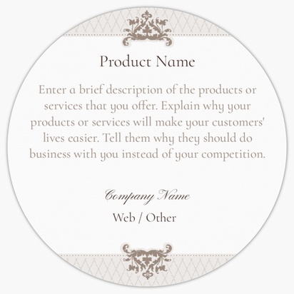 Design Preview for Design Gallery: Event Planning & Entertainment Product Labels on Sheets, Circle 7.6 x 7.6 cm