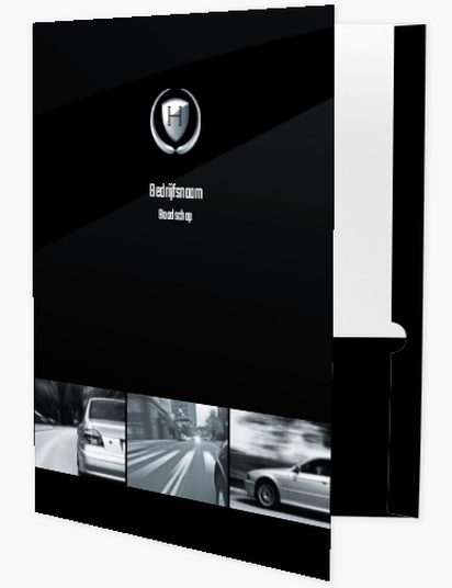 Voorvertoning ontwerp voor Ontwerpgalerij: Auto en transport Presentatiemappen, A4