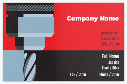 Design Preview for Design Gallery: Manufacturing & Distribution Metallic Business Cards
