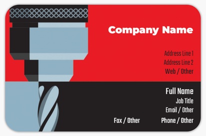 Design Preview for Design Gallery: Manufacturing & Distribution Rounded Corner Business Cards, Rounded Standard (85 x 55 mm)