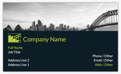 Design Preview for Design Gallery: Urban Planning Standard Business Cards, Standard (91 x 55 mm)