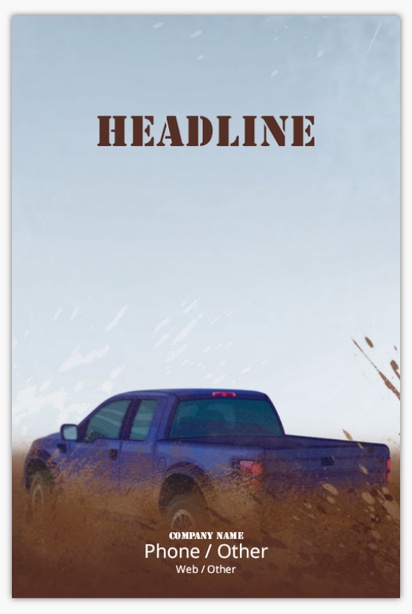 Design Preview for Automotive & Transportation Posters Templates, 24" x 36"