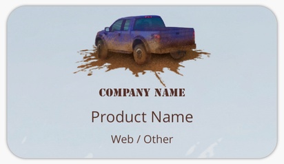 Design Preview for Design Gallery: Trucking Product Labels on Sheets, Rounded Rectangle 8.7 x 4.9 cm