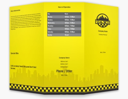 A cab livery yellow gray design