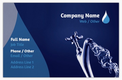 Design Preview for Design Gallery: Plumbing Natural Uncoated Business Cards