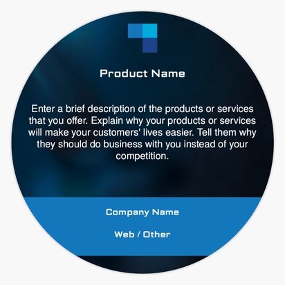 Design Preview for Design Gallery: Information & Technology Product & Packaging Labels, Circle 1.5"  7.6 x 7.6 cm 