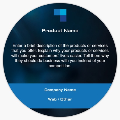 Design Preview for Design Gallery: Web Design & Hosting Product Labels on Sheets, Circle 7.6 x 7.6 cm