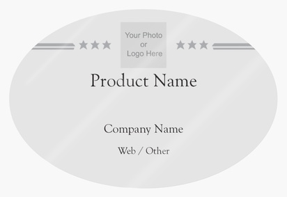 Design Preview for Design Gallery: Military Product Labels on Sheets, Oval 7.6 x 5.1 cm
