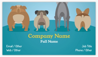 Design Preview for Animals Ultra Thick Business Cards Templates