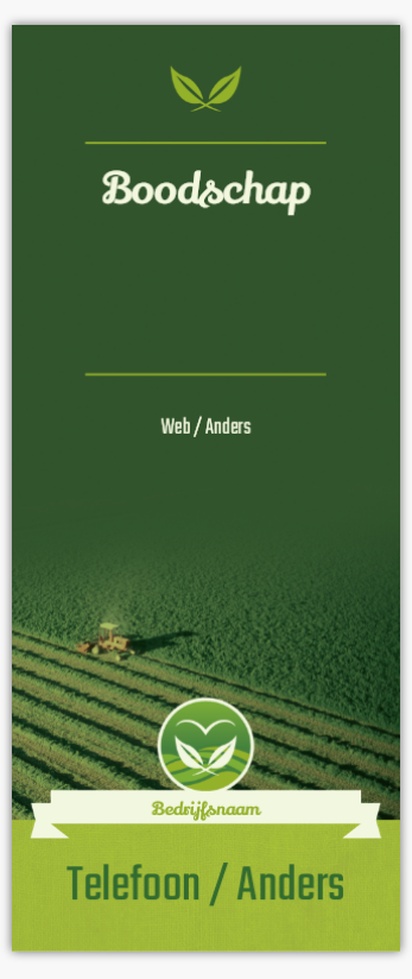 Voorvertoning ontwerp voor Ontwerpgalerij: Landbouw en boeren Spandoeken van vinyl, 76 x 183 cm