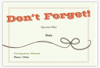 Design Preview for Reminders & Appointments Postcards Templates, 4" x 6"