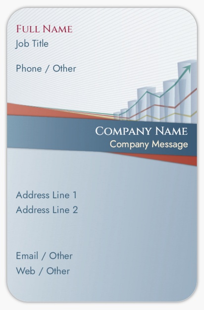 Design Preview for Design Gallery: Stock Trading Rounded Corner Business Cards, Rounded Standard (85 x 55 mm)