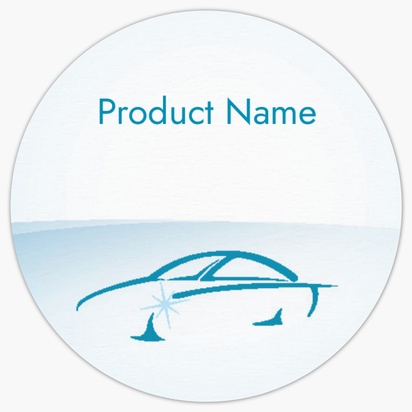 Design Preview for Design Gallery: Automotive & Transportation Product Labels on Sheets, Circle 3.8 x 3.8 cm