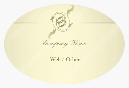 Design Preview for Design Gallery: Property Estate Solicitors Product Labels on Sheets, Oval 7.6 x 5.1 cm