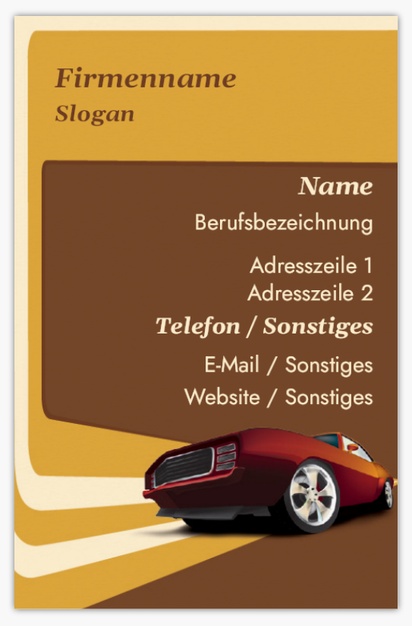 Designvorschau für Designgalerie: Standard-Visitenkarten Autovermietung, Standard (85 x 55 mm)