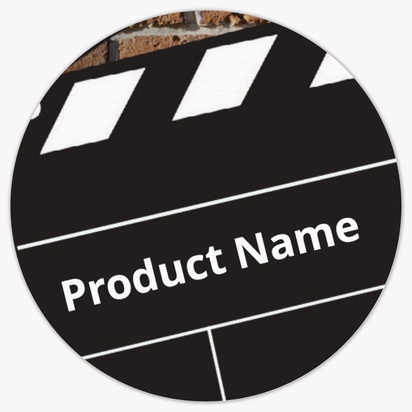 Design Preview for Design Gallery: Movies & Film Product Labels on Sheets, Circle 3.8 x 3.8 cm
