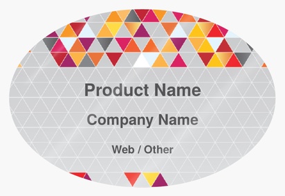 Design Preview for Design Gallery: Software Development Product Labels on Sheets, Oval 7.6 x 5.1 cm