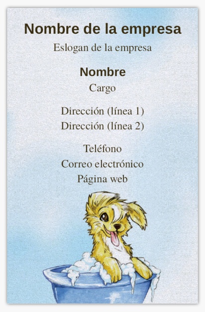Vista previa del diseño de Galería de diseños de tarjetas de visita papel perla para animales