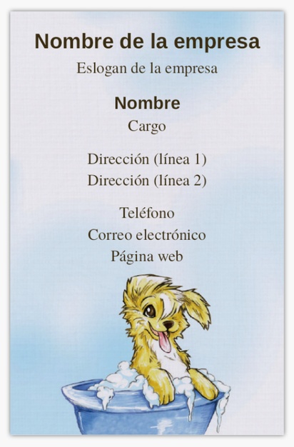 Vista previa del diseño de Galería de diseños de tarjetas con acabado lino para animales y mascotas