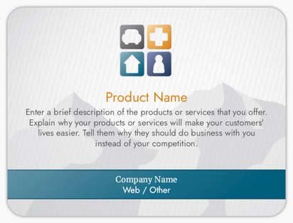 Design Preview for Design Gallery: Insurance Product Labels on Sheets, Rounded Rectangle 10 x 7.5 cm