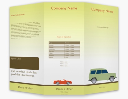 Design Preview for Finance & Insurance Custom Brochures Templates, 8.5" x 11" Tri-fold