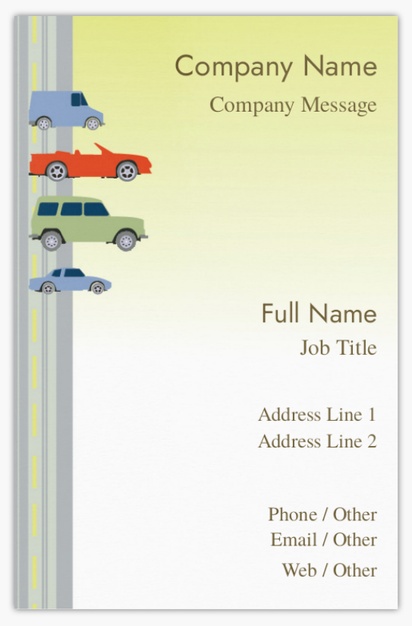 Design Preview for Design Gallery: Driving Schools Ultra-Thick Business Cards, Standard (85 x 55 mm)