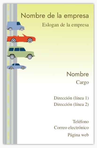 Vista previa del diseño de Galería de diseños de tarjetas de visita textura rugosa para alquiler de coches