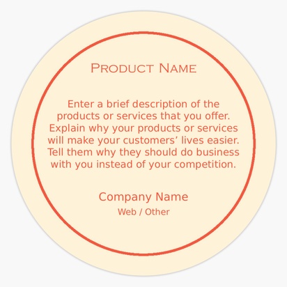 Design Preview for Design Gallery: Business Services Product & Packaging Labels, Circle 1.5"  7.6 x 7.6 cm 