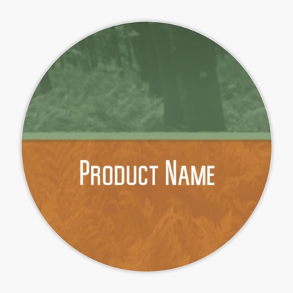 Design Preview for Design Gallery: Hunting & Fishing Product & Packaging Labels, Circle 1.5"  3.8 x 3.8 cm 